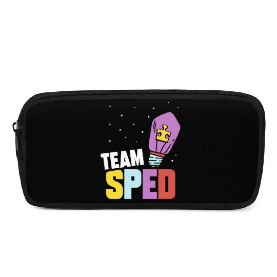 Team Sped Special Education Teacher Awareness Pencil Cases