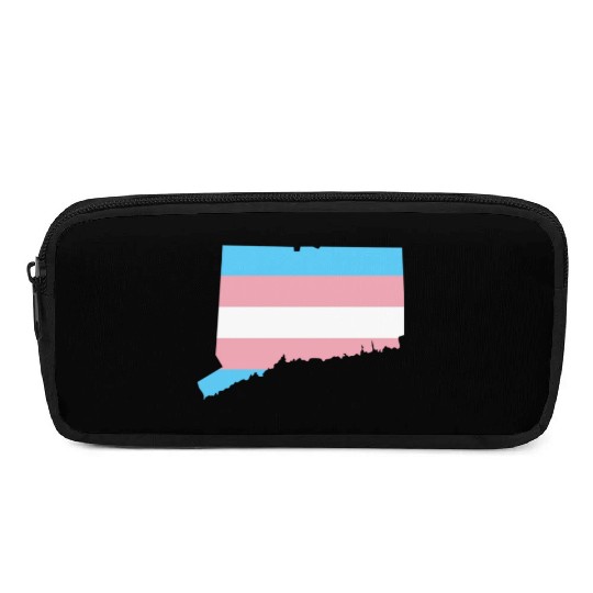 Trans Flag Connecticut LGBT Pride Support Pencil Cases
