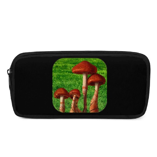 Natural mushroom Pencil Cases