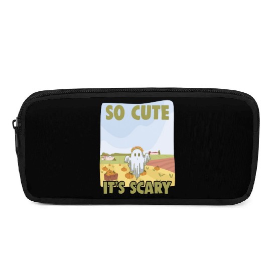 So Cute It's Scary Retro Pumpkin Farm Grost A Pencil Cases