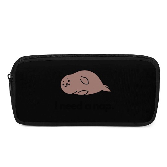 I Need a Nap Sleepy Seal Pencil Cases