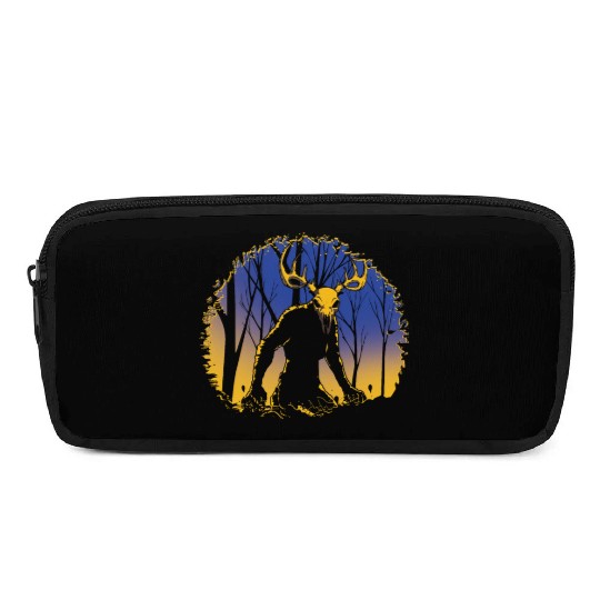 Wendigo Folk Creature Forest Cryptid Halloween Pencil Cases