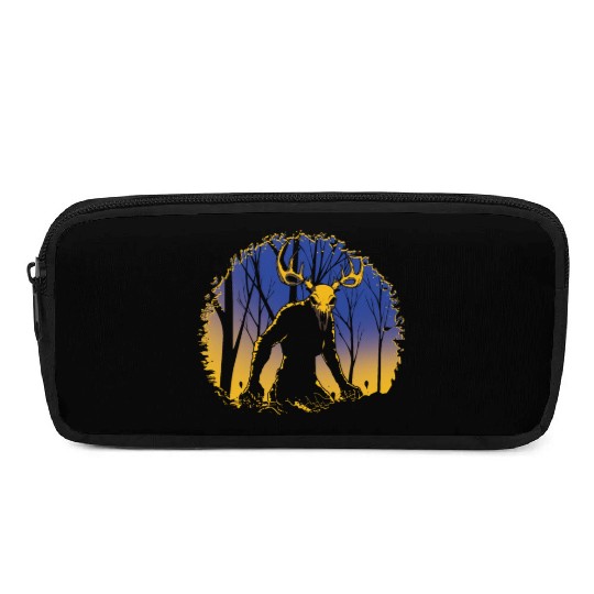 Wendigo Folk Creature Forest Cryptid Halloween Pencil Cases