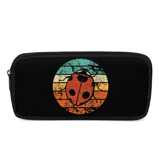 Retro Vintage Ladybug Animal Insect Lover Ladybird Pencil Cases
