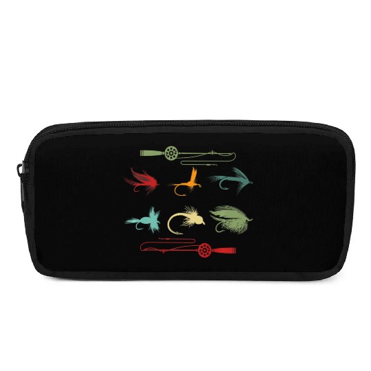 Trout Fly Fishing Nature Outdoor Fisherman Funny Pencil Cases