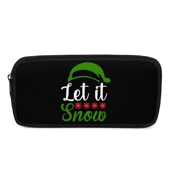 Let it snow Funny Christmas Pencil Cases