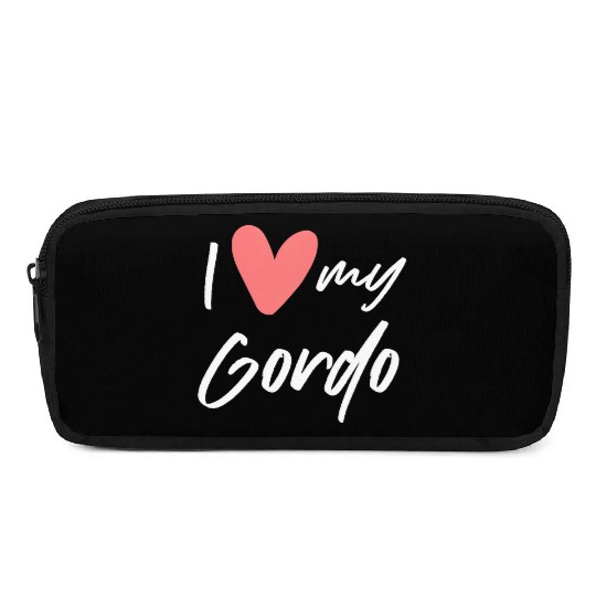 Womens I Love My Gordo Gift Woman Man Wife Husband Pencil Cases