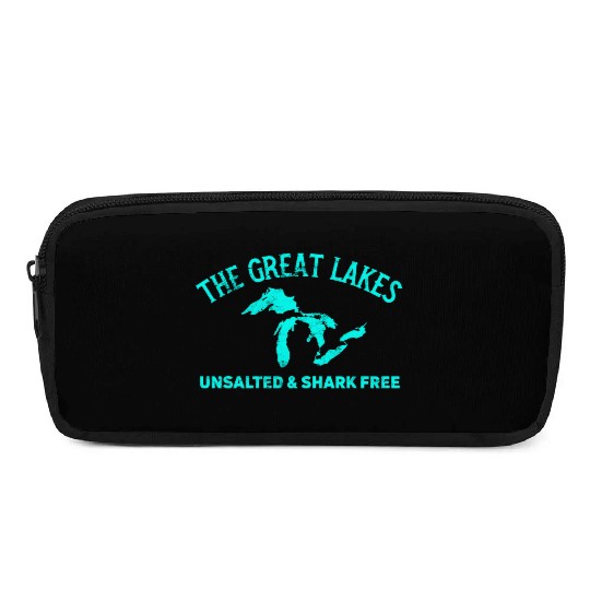 The Great Lakes Unsalted & Shark Free Michigan Vin Pencil Cases