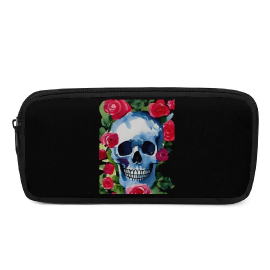 Skull and Roses - Garden Of Roses Pencil Cases