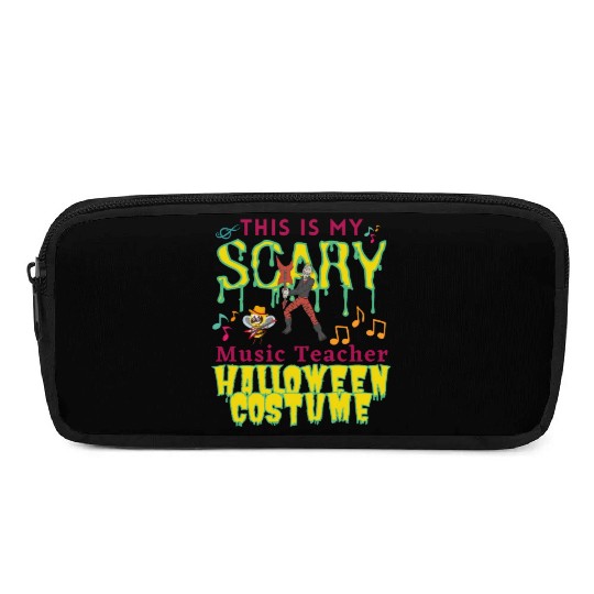 This Is My Scary Music Teacher Halloween Costume Pencil Cases