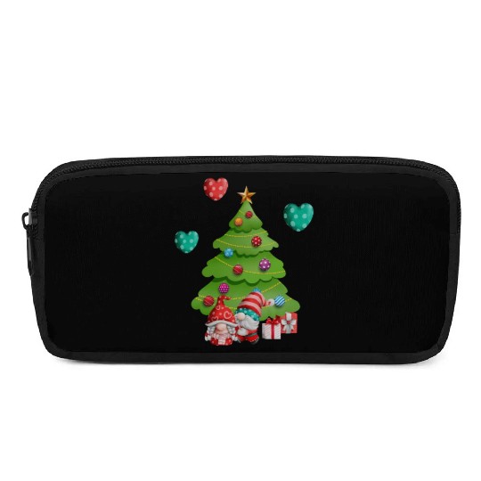 christmas is love, gnomes, christmas tree, love Pencil Cases
