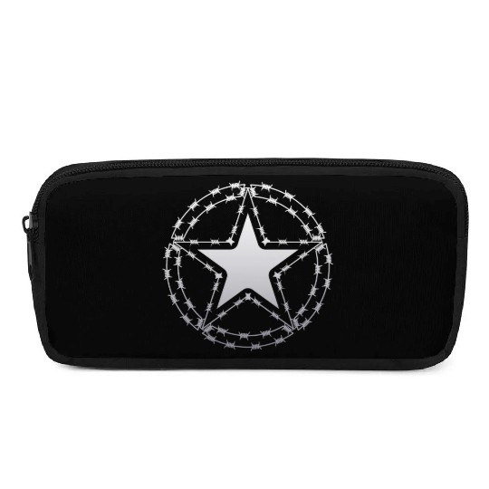 Barbed Wire US Army Star Pencil Cases