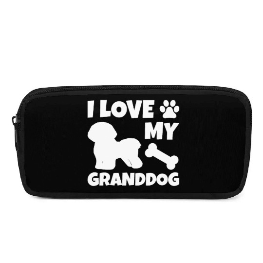 I Love My Granddog Bichon Frise Pencil Cases