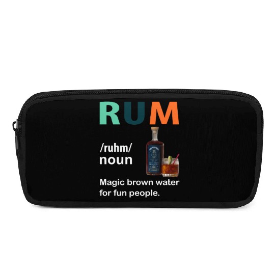 Rum Magic Brown Water For Fun People Funny Vintage Pencil Cases