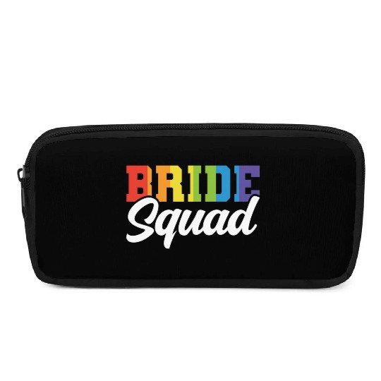 Bride Squad Lgbt Couple Wedding Gay Pride Bridal Pencil Cases