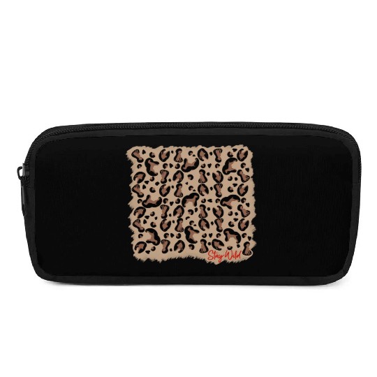 Vizsla leopard print stay Wild Pencil Cases