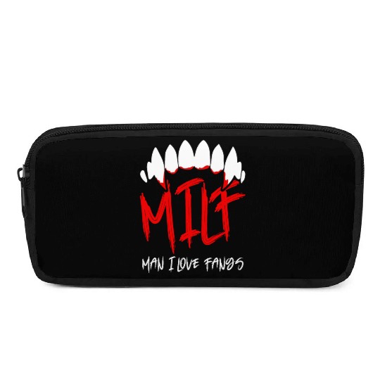 MILF Man I Love Fangs Funny gift Halloween Vampire Pencil Cases