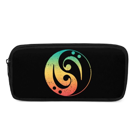 Ying Yang Bass Guitar Player Pencil Cases