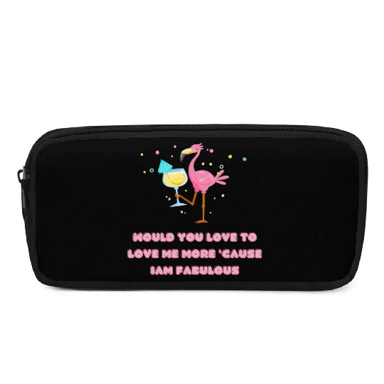 Flamingo love Pencil Cases