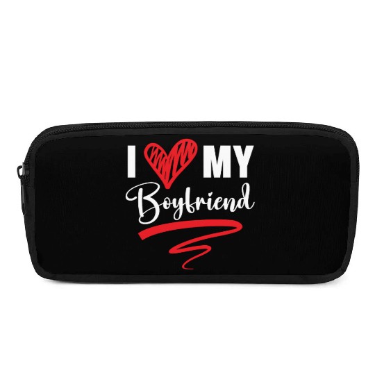 I Love My Boyfriend Valentines Day Cupid Love Pencil Cases