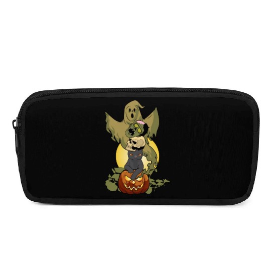 Zombie Pumpkin Ghost Skull Halloween Pencil Cases
