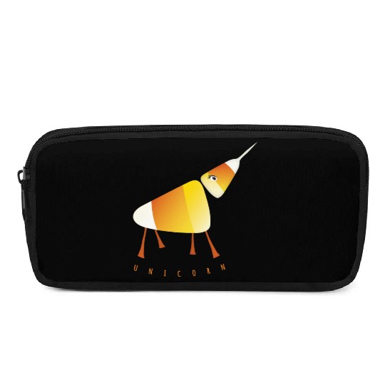 UNICORN Funny Candy Corn Halloween Pencil Cases