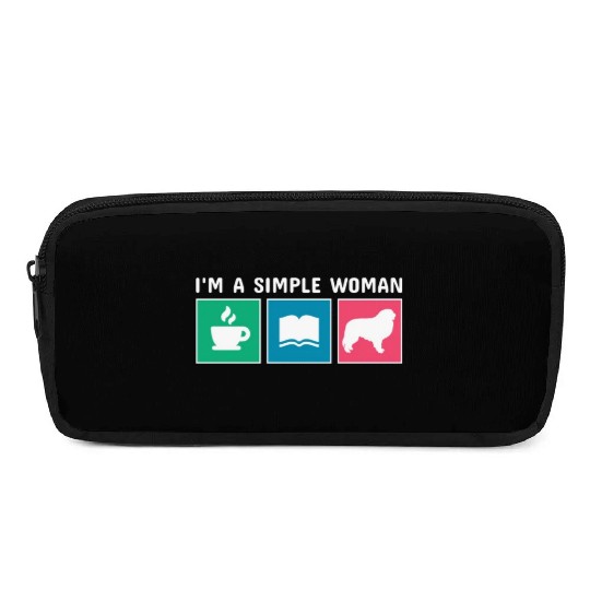 Coffee Books Great Pyrenees I'm A Simple Woman Pencil Cases