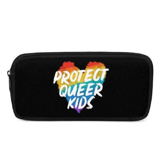 Protect The Queer Kids Rainbow Pride Month Pencil Cases