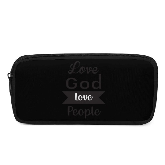 Love God Love People Pencil Cases