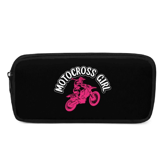 Dirtbike Girl Supercross Girl Off-road Enduro Moto Pencil Cases