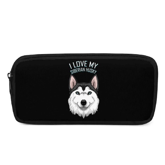 Dog Lover - I Love My Siberian Husky Pencil Cases