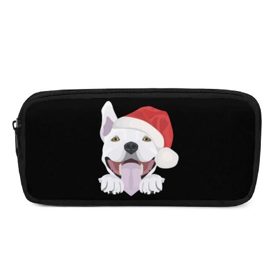 Bull Terrier Merry Christmas Pencil Cases
