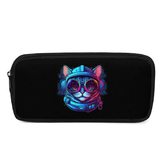 Space Cat Pencil Cases