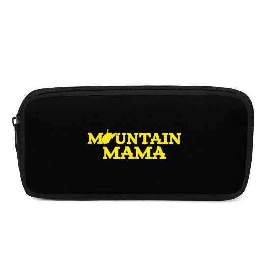 Mountain Mama Wv Blue And Gold Pencil Cases
