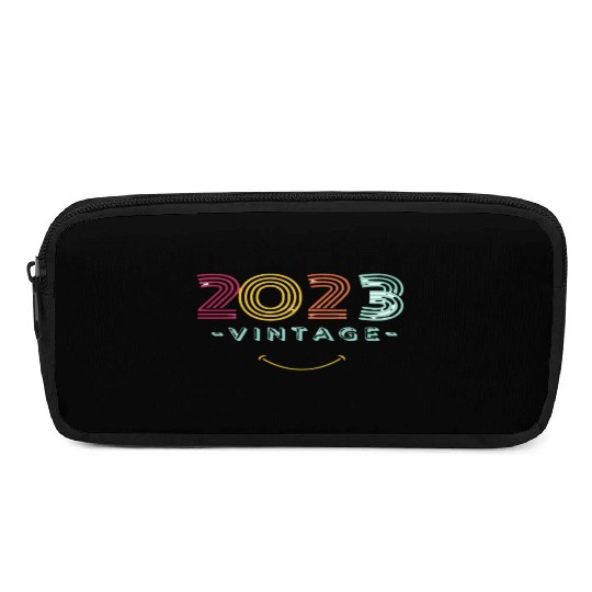 Neon Rainbow Retro 2023 NewYear Vintage Pencil Cases