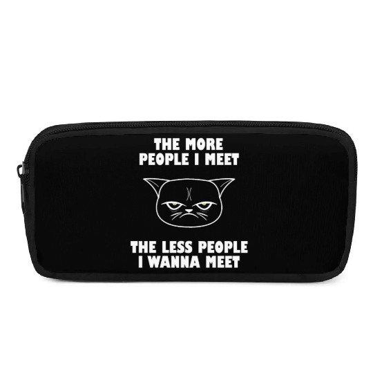 I hate People funny cat Pencil Cases