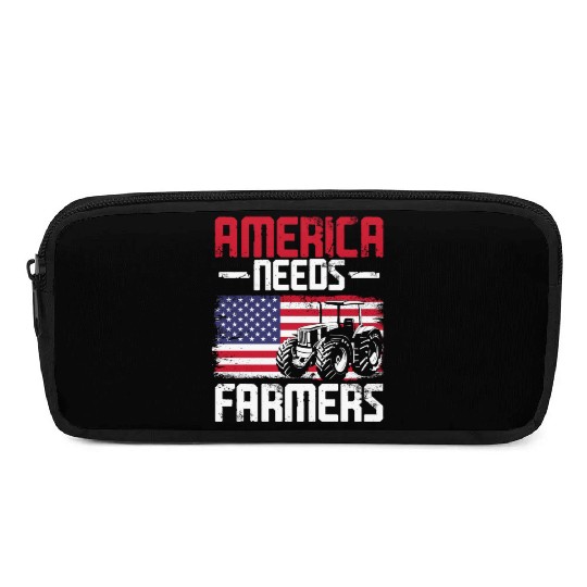 Farming Farmer Vintage Tractor Us Pencil Cases