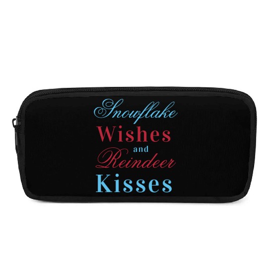 winter kisses snowflake wishes Pencil Cases