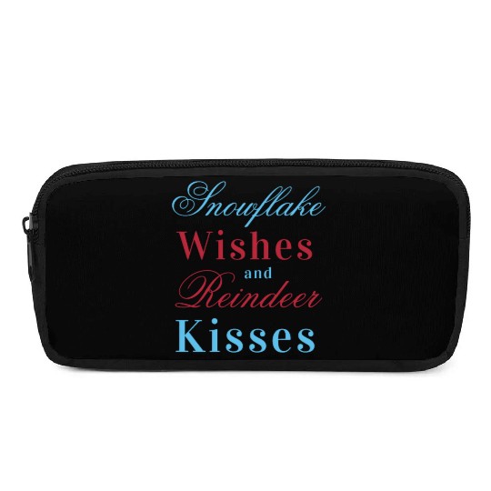 winter kisses snowflake wishes Pencil Cases