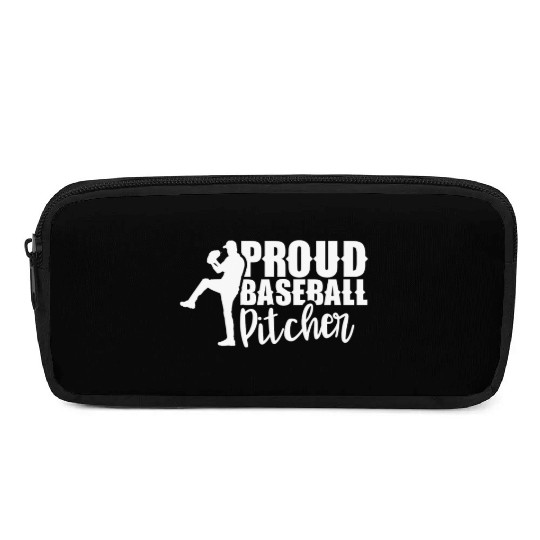 Proud Baseball Pitcher Hobby Sayings Player Pencil Cases