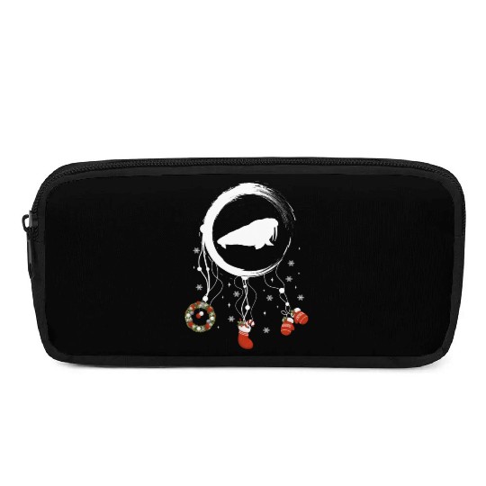 Winter dreamcatcher Christmas Walrus Pencil Cases
