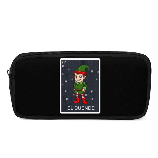El Duende The Elf Card Mexican Lottery Christmas Pencil Cases