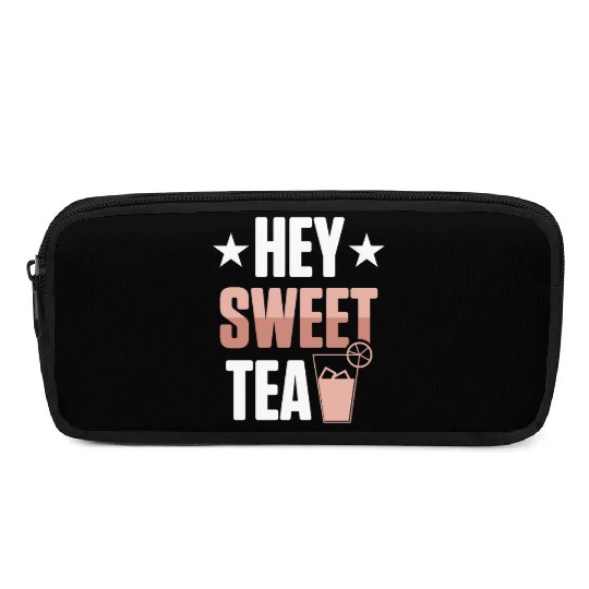 Funny Hey Sweet Tea Glass Drinking Iced Tea Pencil Cases