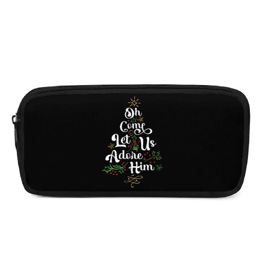 Oh Come Let Us Adore Him Jesus Family Christian Pencil Cases