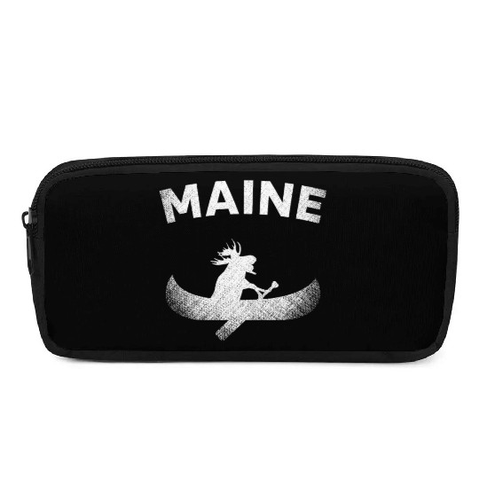 Maine , Paddling Moose Pencil Cases