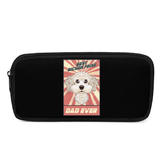 Best Bichon Frise Dad Ever I Bichon Lover Pencil Cases