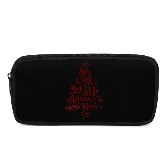 Oh Come Let Us Adore Him Religious Jesus Pencil Cases