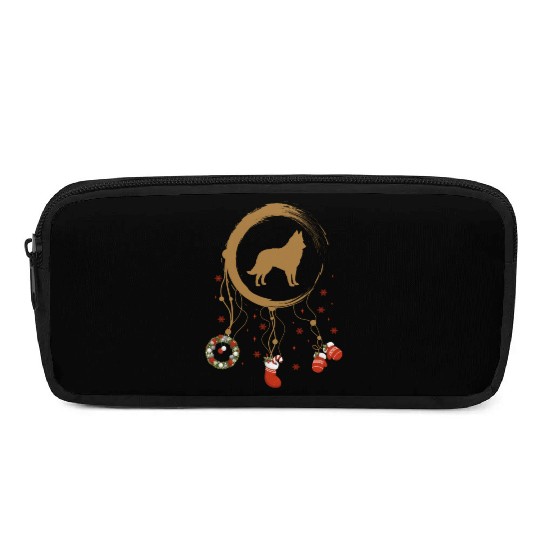dog dreamcatcher Christmas Belgian Sheepdog Pencil Cases