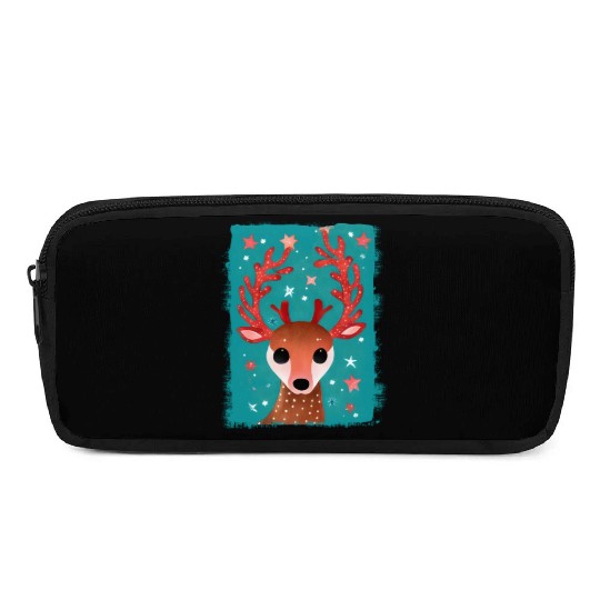 Cute Reindeer Christmas Pencil Cases