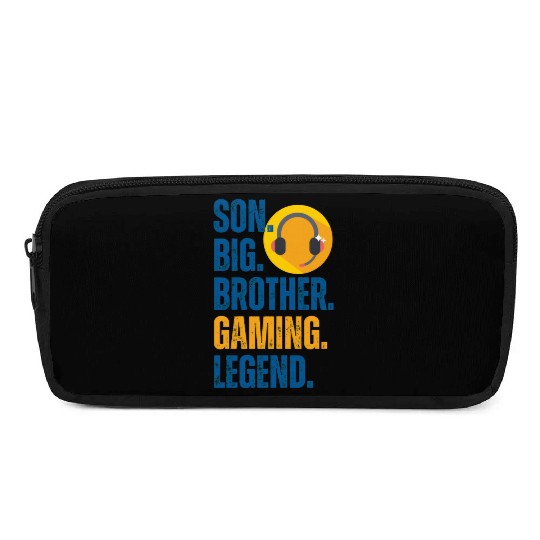 SON BROTHER GAMING LEGEND for gamer textured text Pencil Cases